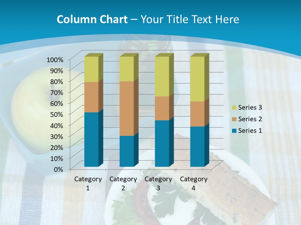A Lunch Box With A Sandwich And An Apple On A Table PowerPoint Template