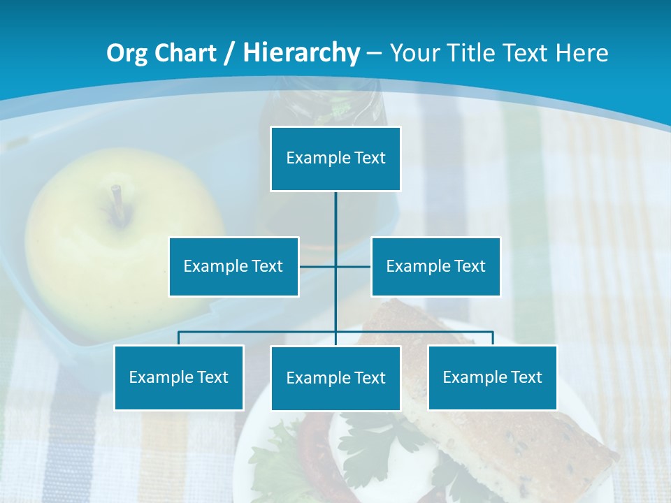 A Lunch Box With A Sandwich And An Apple On A Table PowerPoint Template