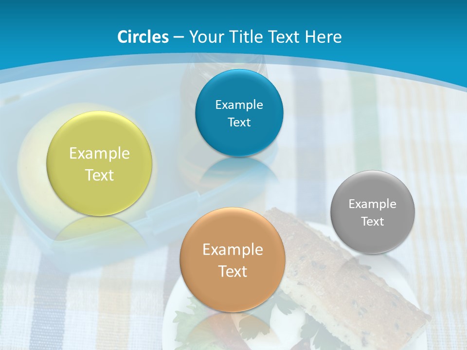 A Lunch Box With A Sandwich And An Apple On A Table PowerPoint Template