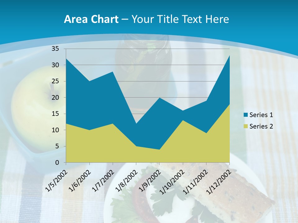 A Lunch Box With A Sandwich And An Apple On A Table PowerPoint Template