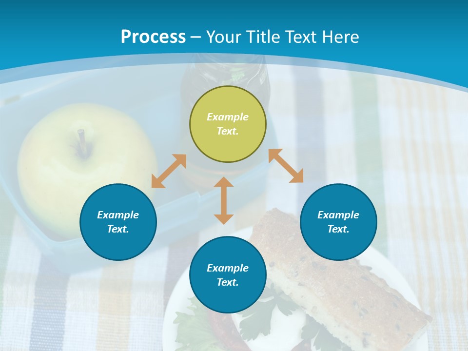 A Lunch Box With A Sandwich And An Apple On A Table PowerPoint Template