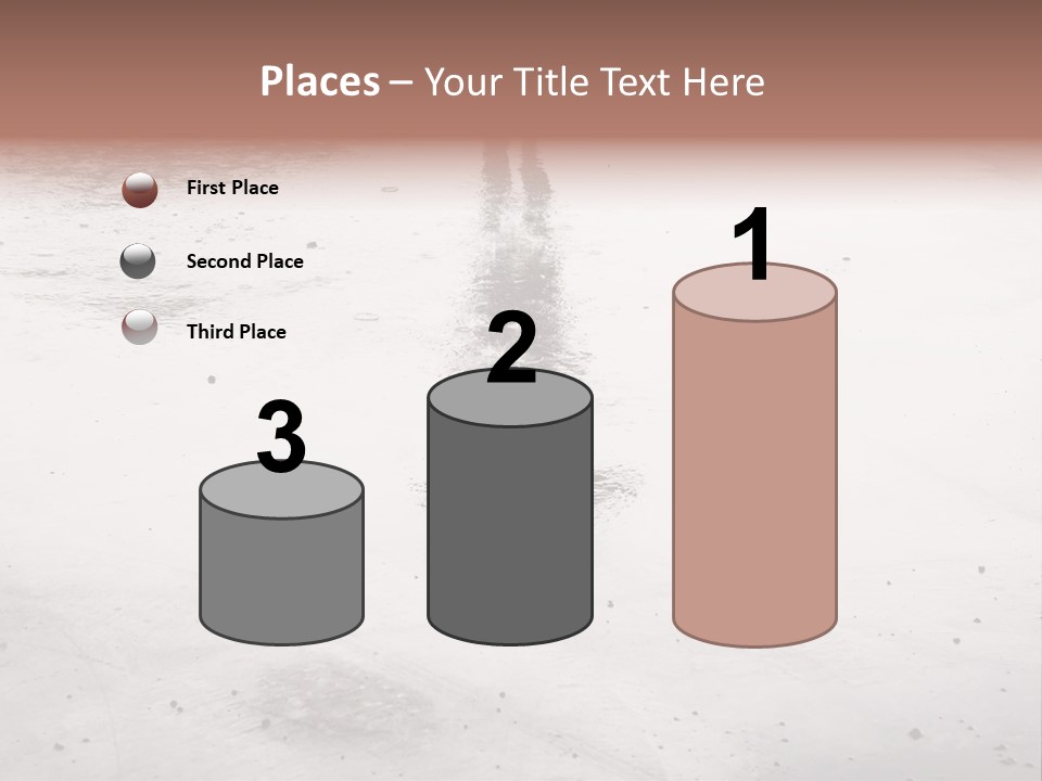 Walking City Drop PowerPoint Template