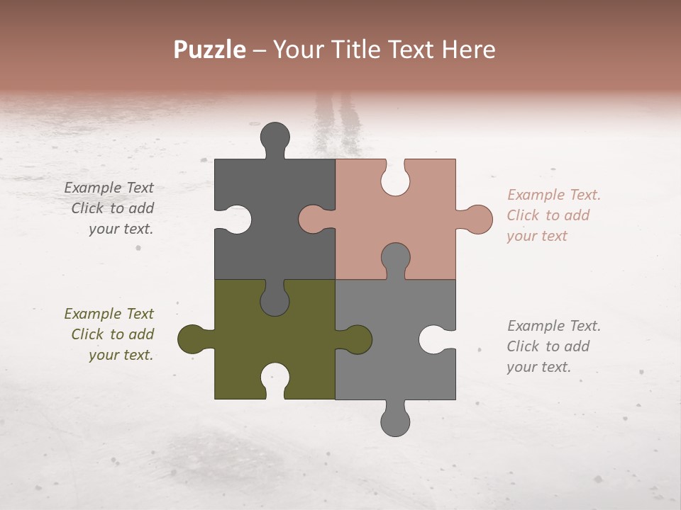 Walking City Drop PowerPoint Template