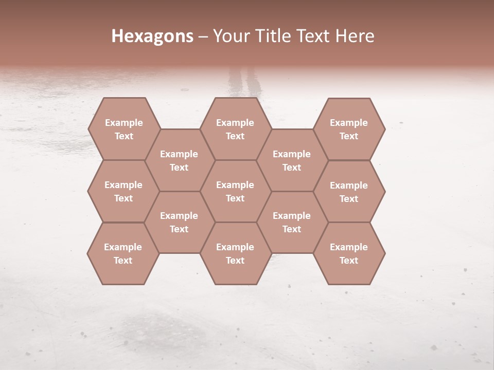 Walking City Drop PowerPoint Template