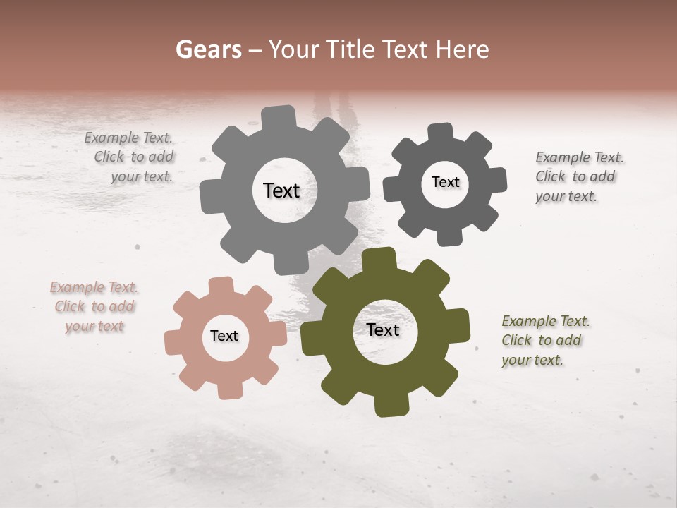 Walking City Drop PowerPoint Template