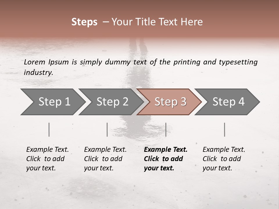 Walking City Drop PowerPoint Template