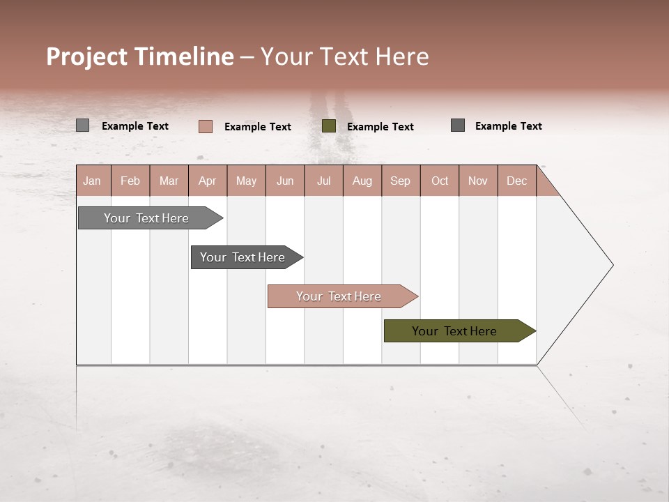 Walking City Drop PowerPoint Template