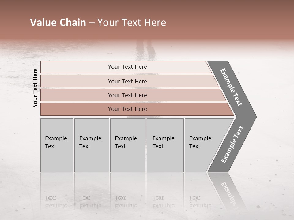 Walking City Drop PowerPoint Template