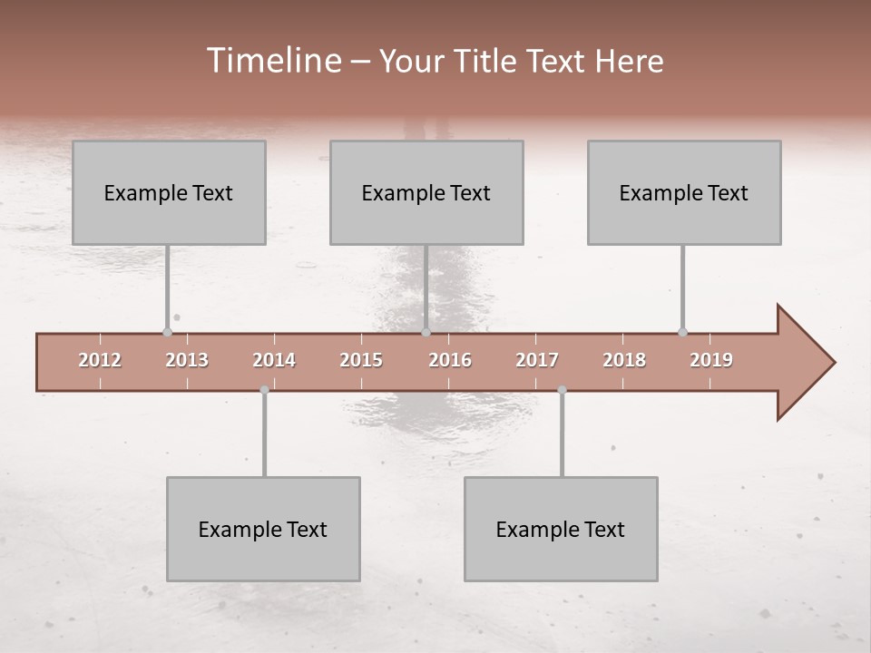 Walking City Drop PowerPoint Template