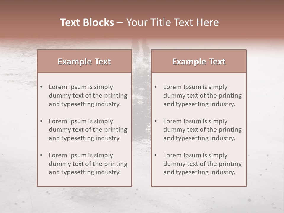 Walking City Drop PowerPoint Template