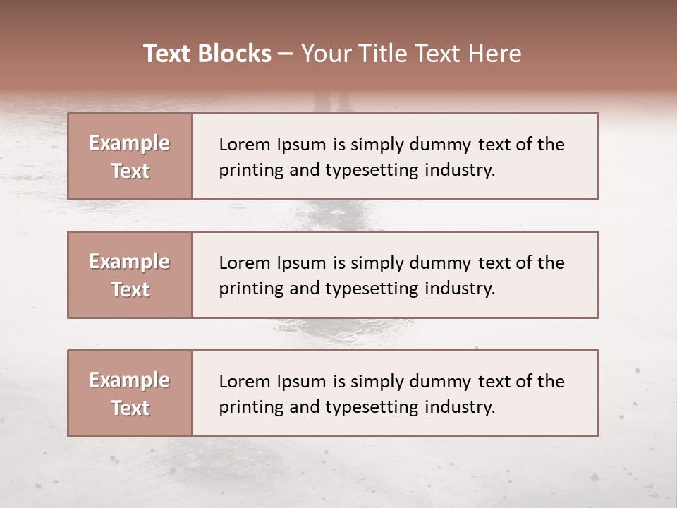 Walking City Drop PowerPoint Template
