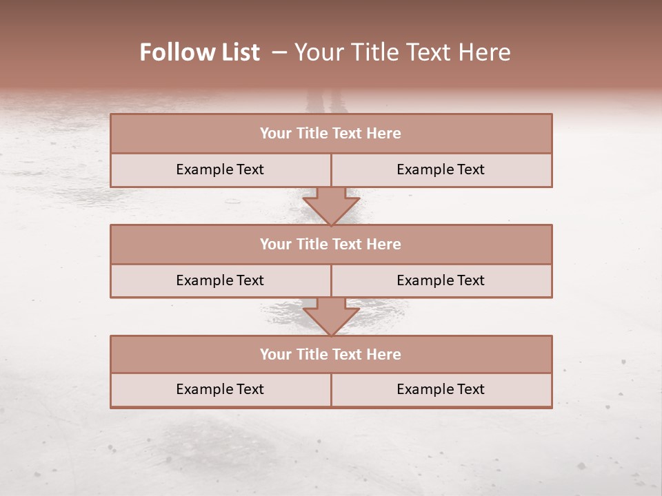 Walking City Drop PowerPoint Template