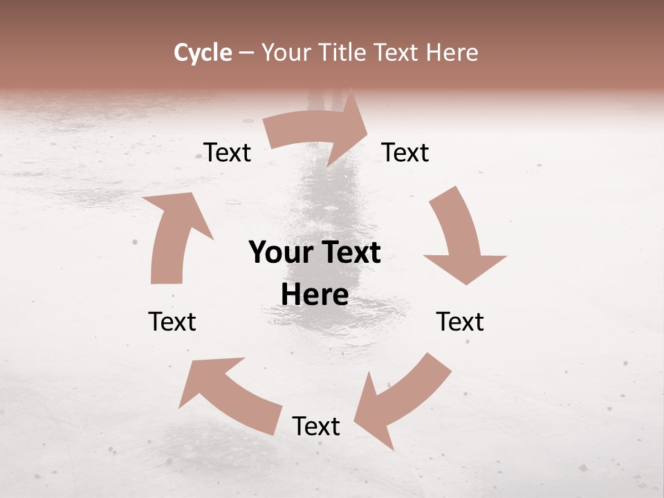 Walking City Drop PowerPoint Template