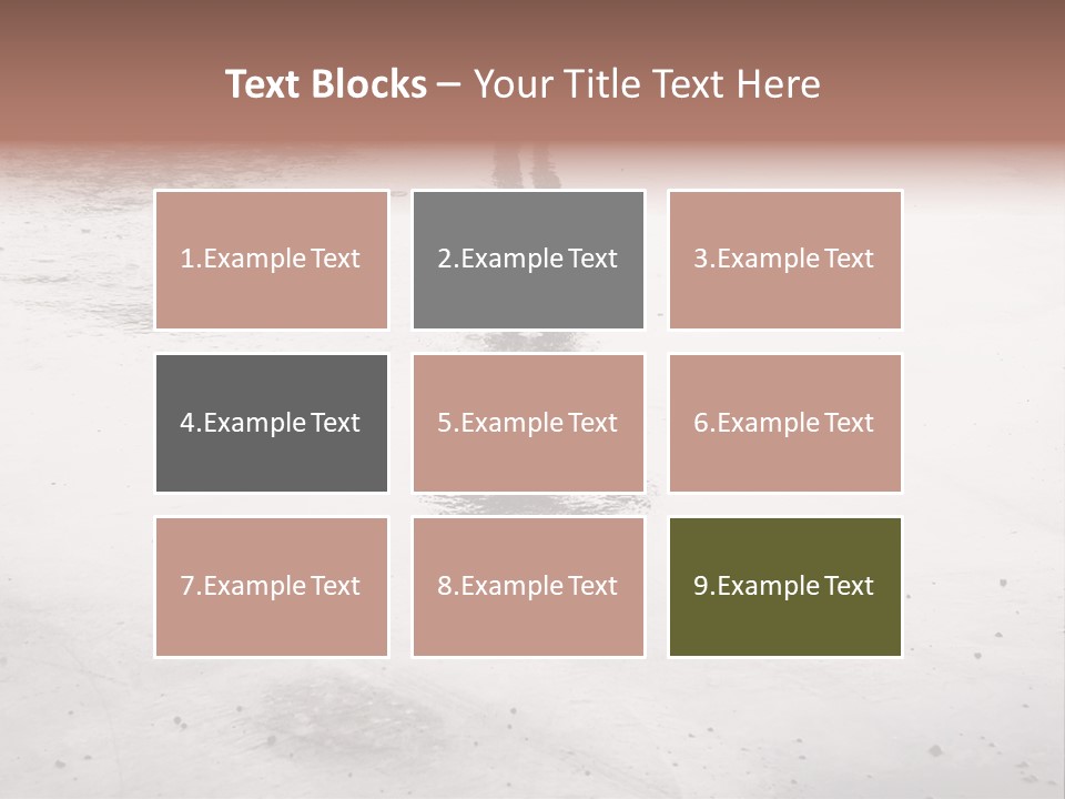 Walking City Drop PowerPoint Template