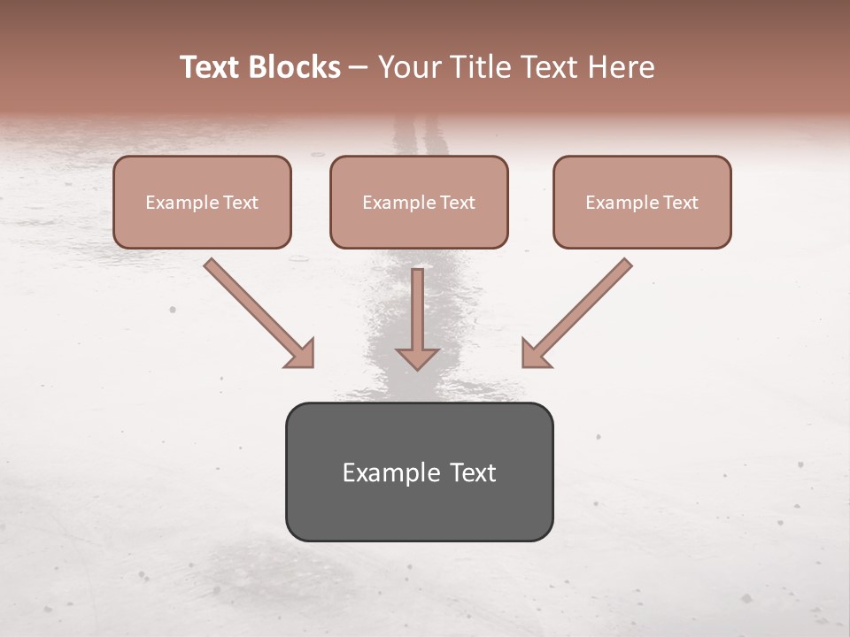 Walking City Drop PowerPoint Template