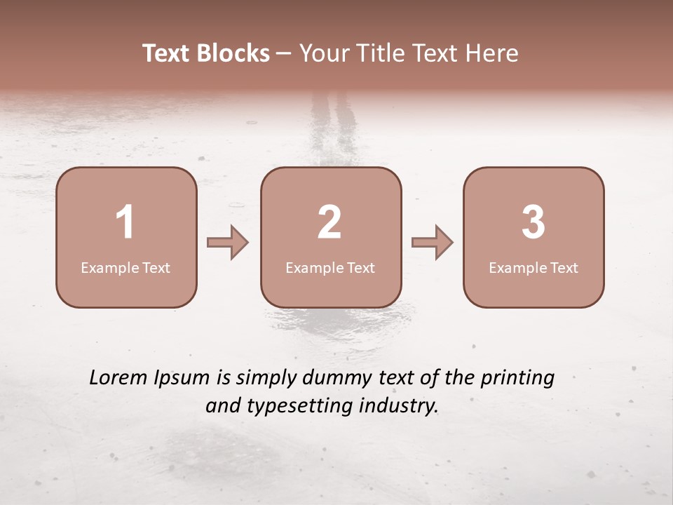 Walking City Drop PowerPoint Template