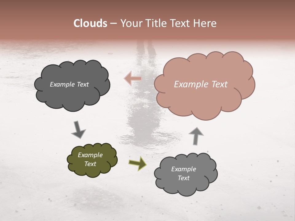 Walking City Drop PowerPoint Template