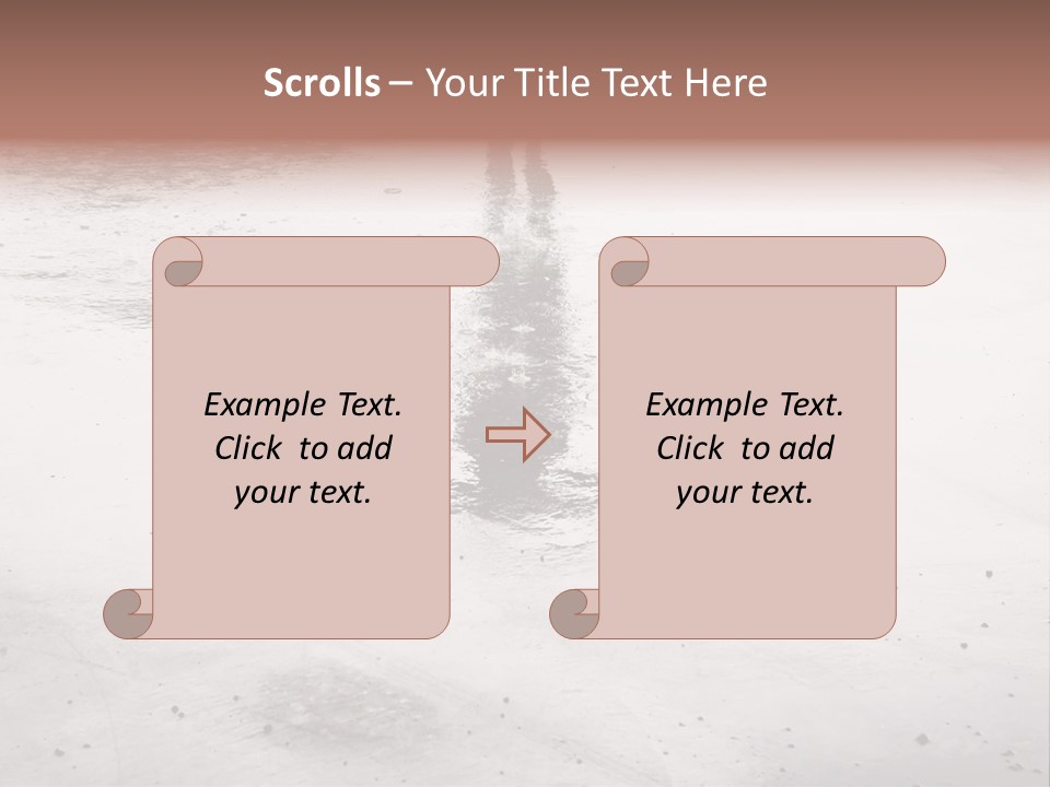 Walking City Drop PowerPoint Template