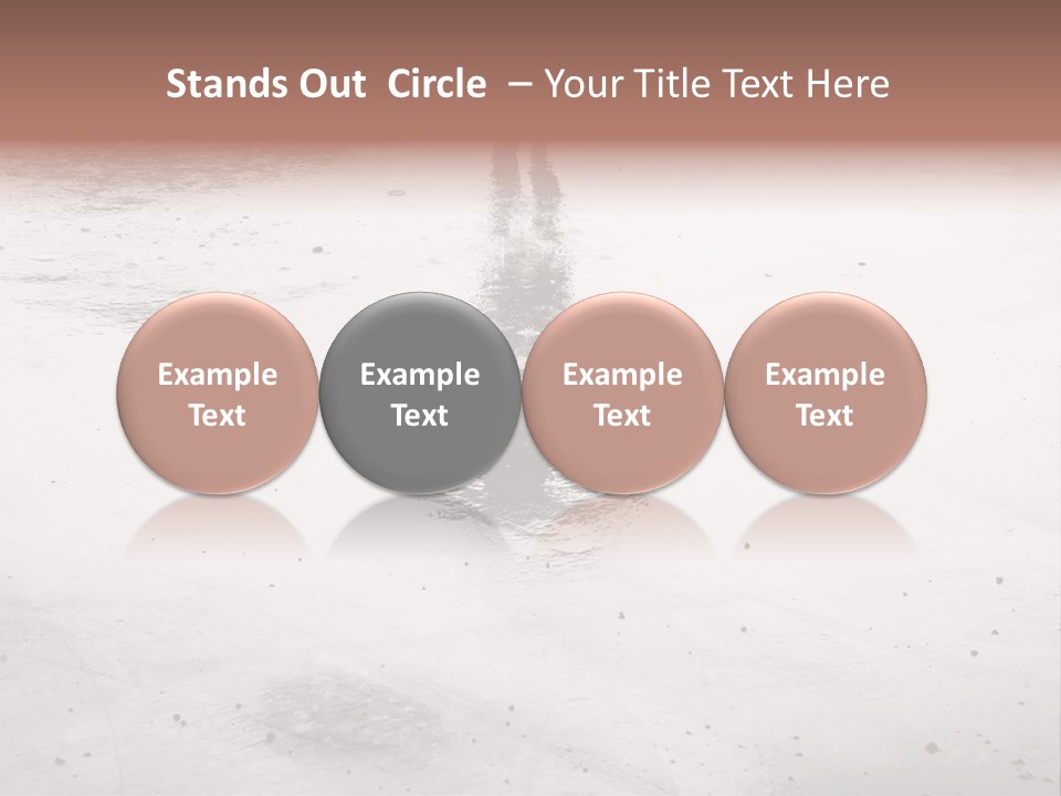 Walking City Drop PowerPoint Template