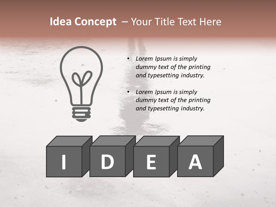 Walking City Drop PowerPoint Template