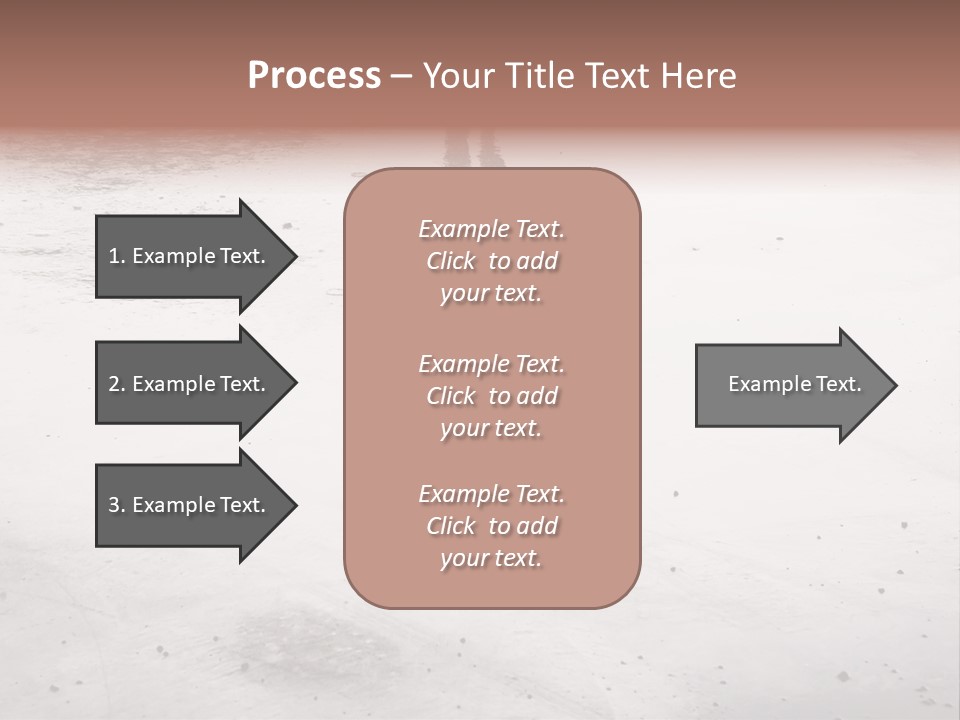 Walking City Drop PowerPoint Template