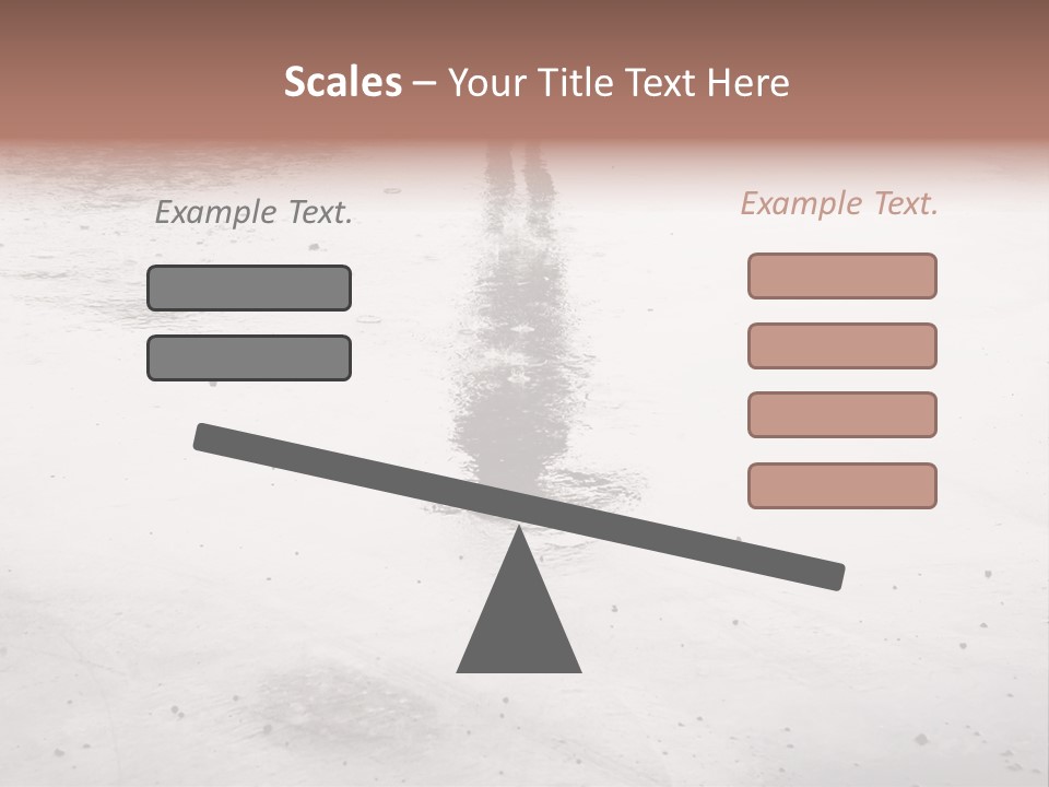 Walking City Drop PowerPoint Template