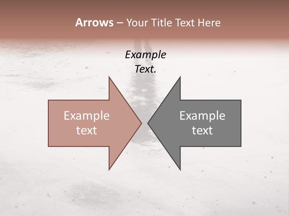 Walking City Drop PowerPoint Template