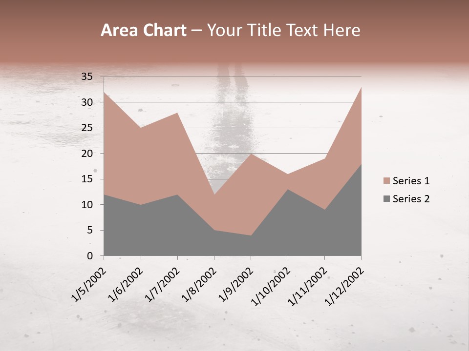 Walking City Drop PowerPoint Template