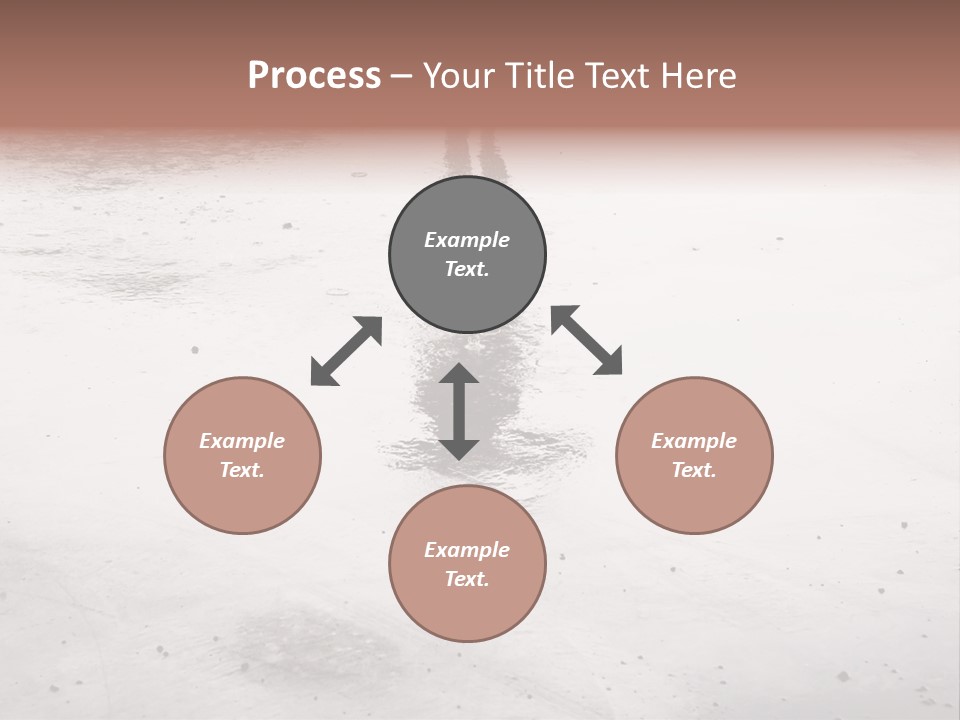 Walking City Drop PowerPoint Template