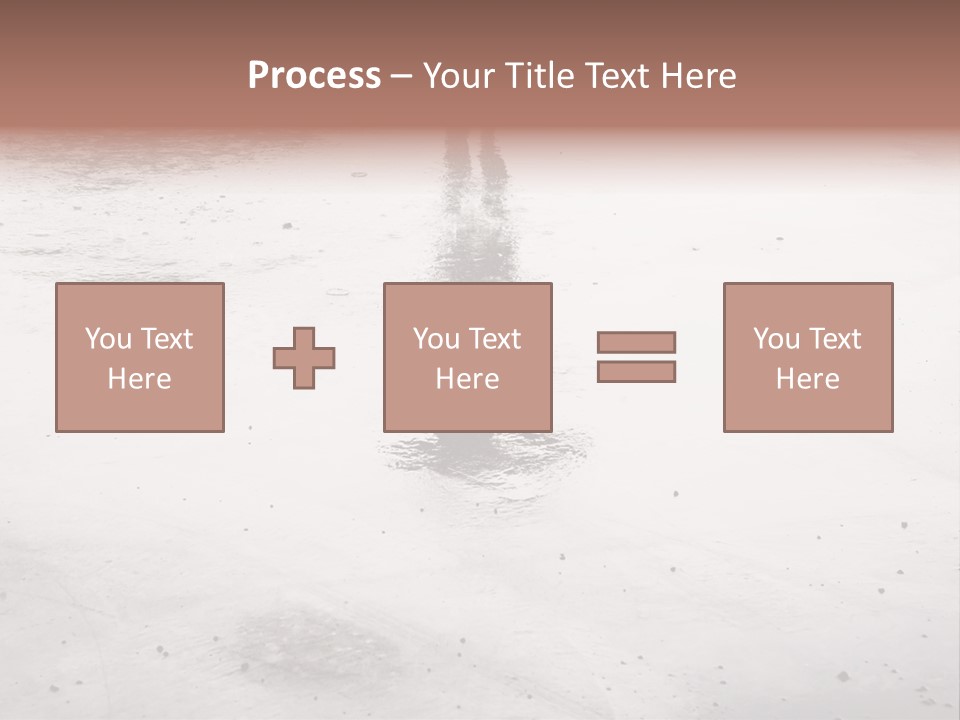 Walking City Drop PowerPoint Template