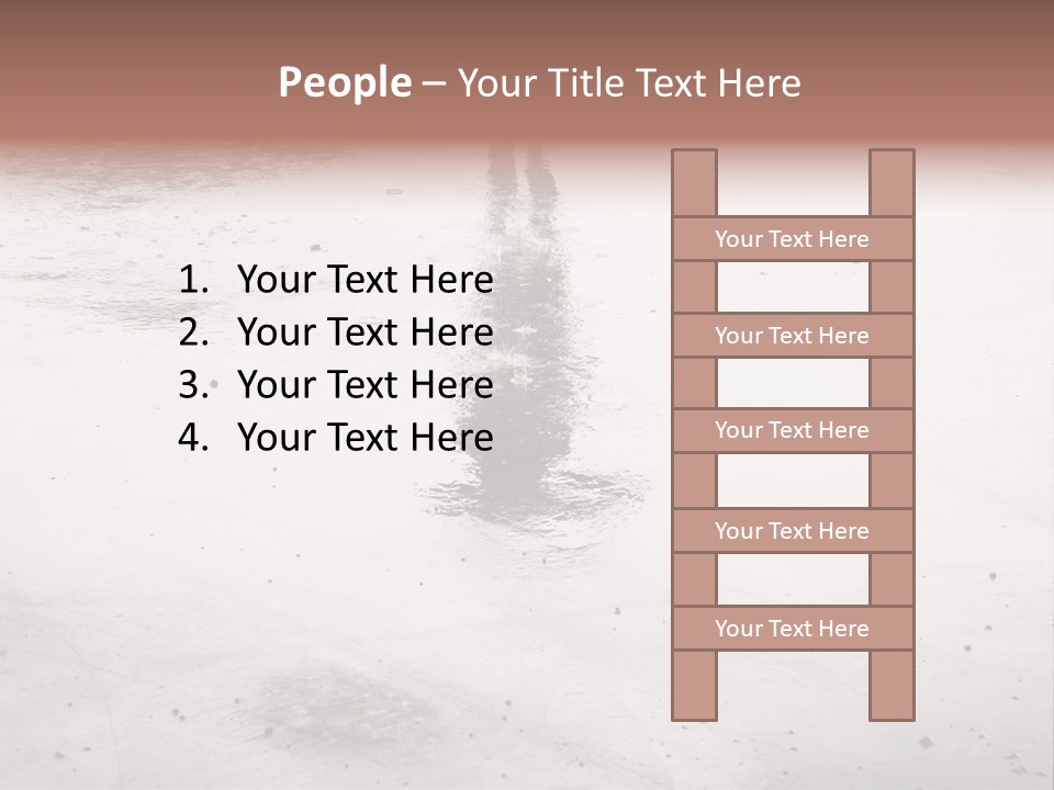 Walking City Drop PowerPoint Template