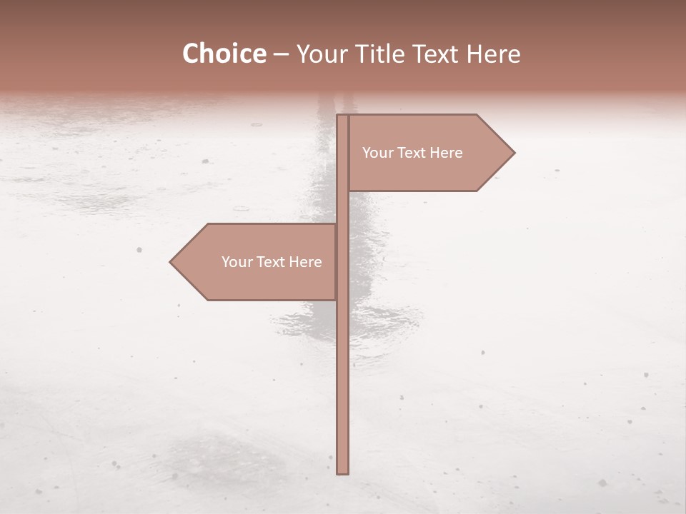 Walking City Drop PowerPoint Template