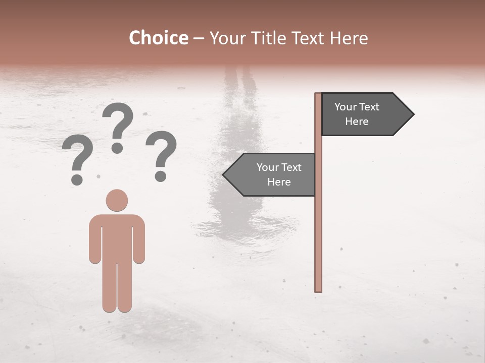 Walking City Drop PowerPoint Template