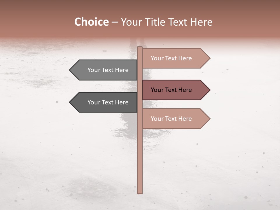 Walking City Drop PowerPoint Template