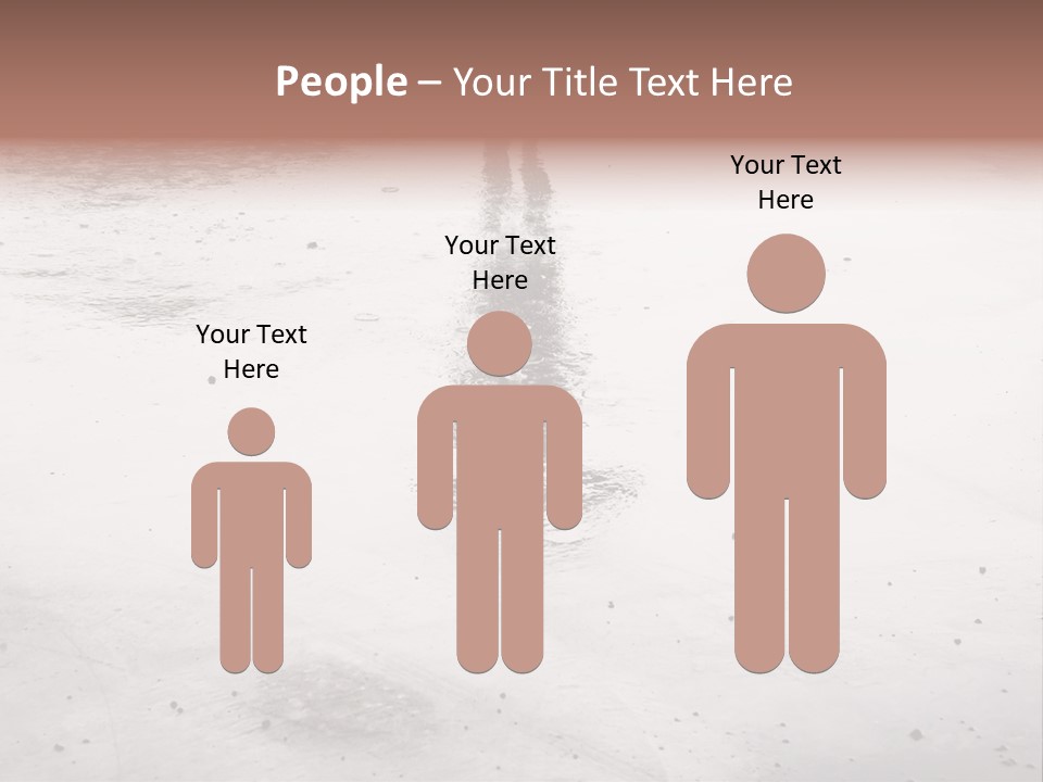 Walking City Drop PowerPoint Template