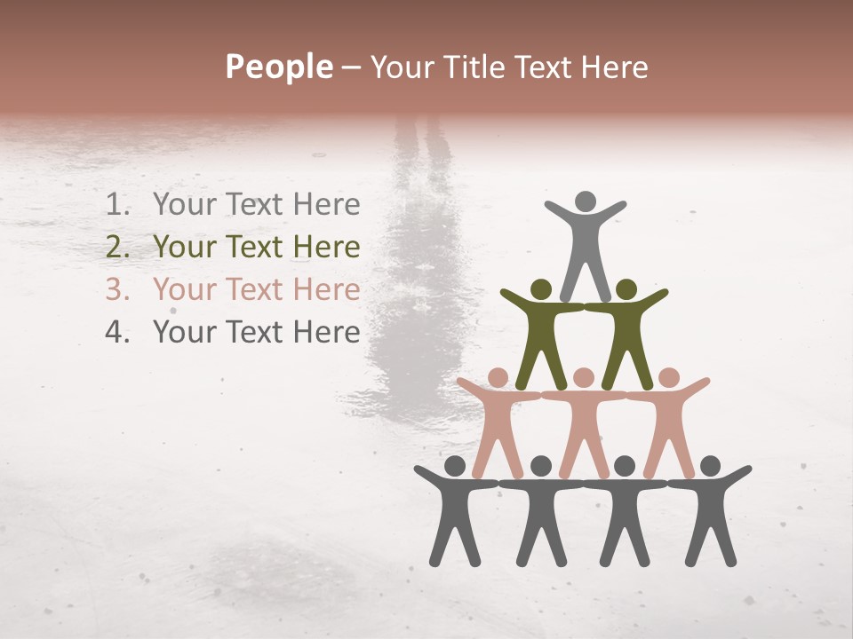 Walking City Drop PowerPoint Template