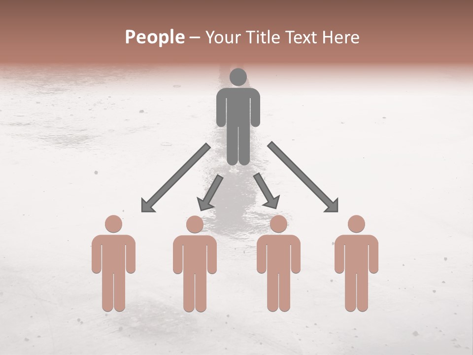 Walking City Drop PowerPoint Template