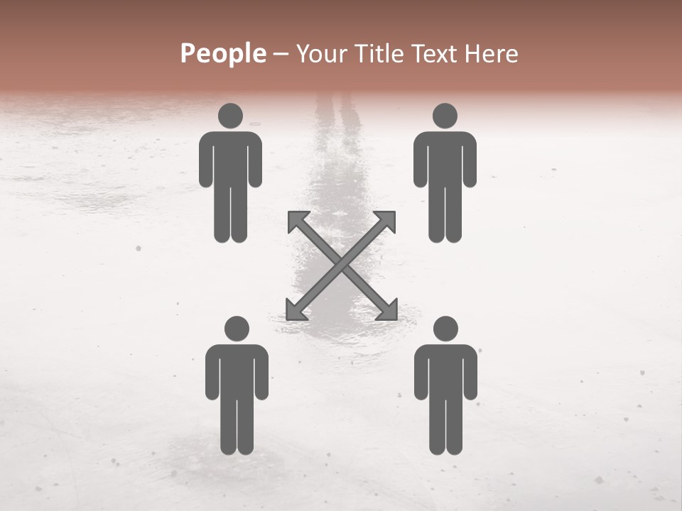 Walking City Drop PowerPoint Template