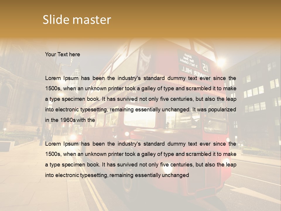 Landmark St Paul Bus Stop PowerPoint Template