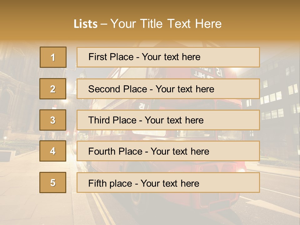 Landmark St Paul Bus Stop PowerPoint Template