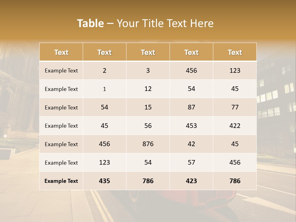 Landmark St Paul Bus Stop PowerPoint Template