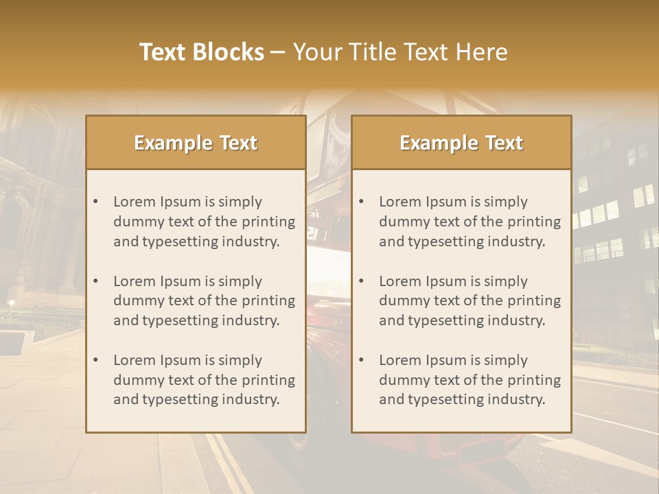 Landmark St Paul Bus Stop PowerPoint Template