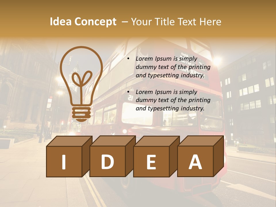 Landmark St Paul Bus Stop PowerPoint Template