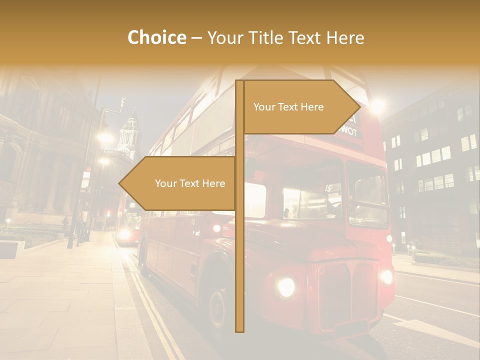 Landmark St Paul Bus Stop PowerPoint Template