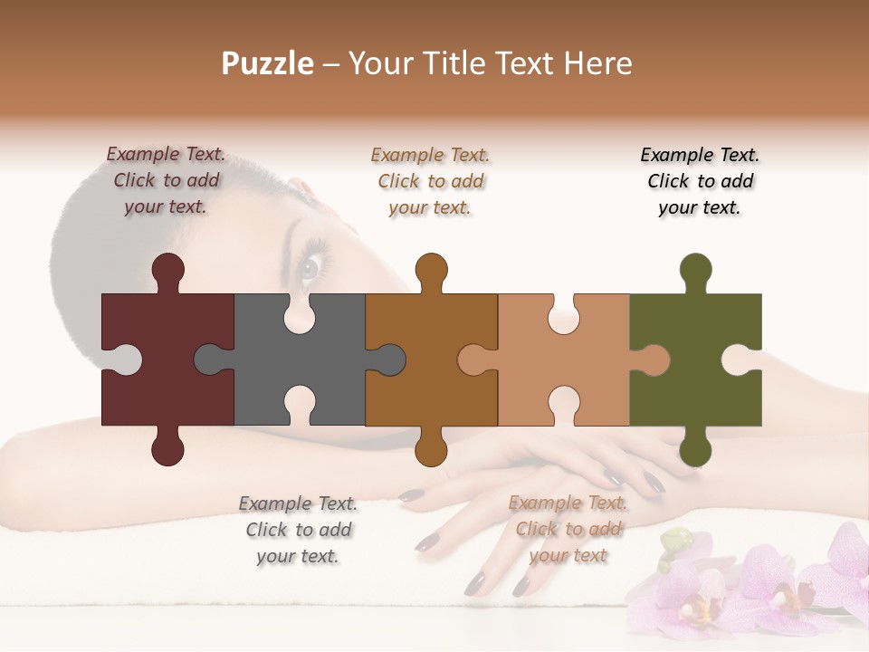 Beautiful Make Up Manicure PowerPoint Template