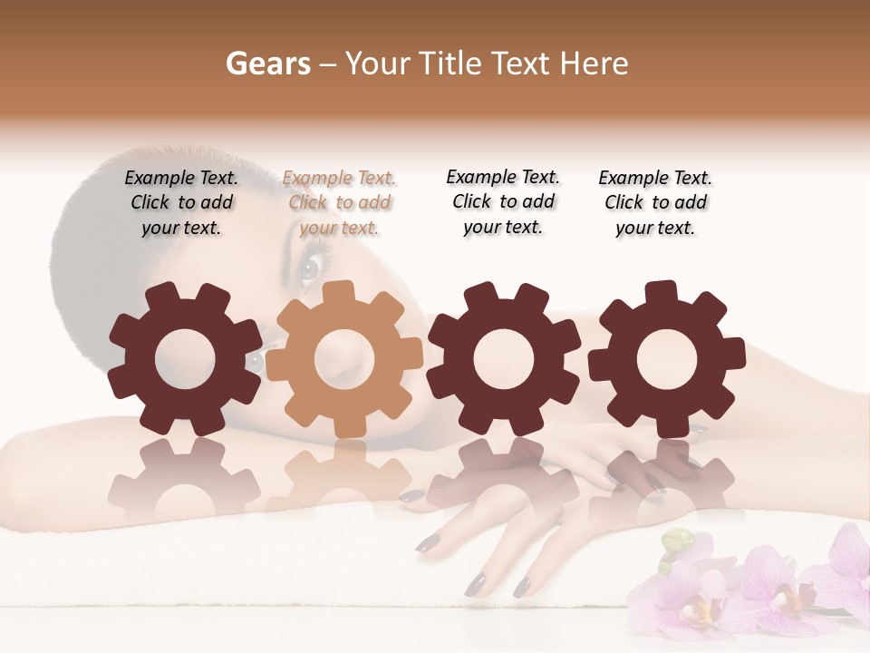 Beautiful Make Up Manicure PowerPoint Template