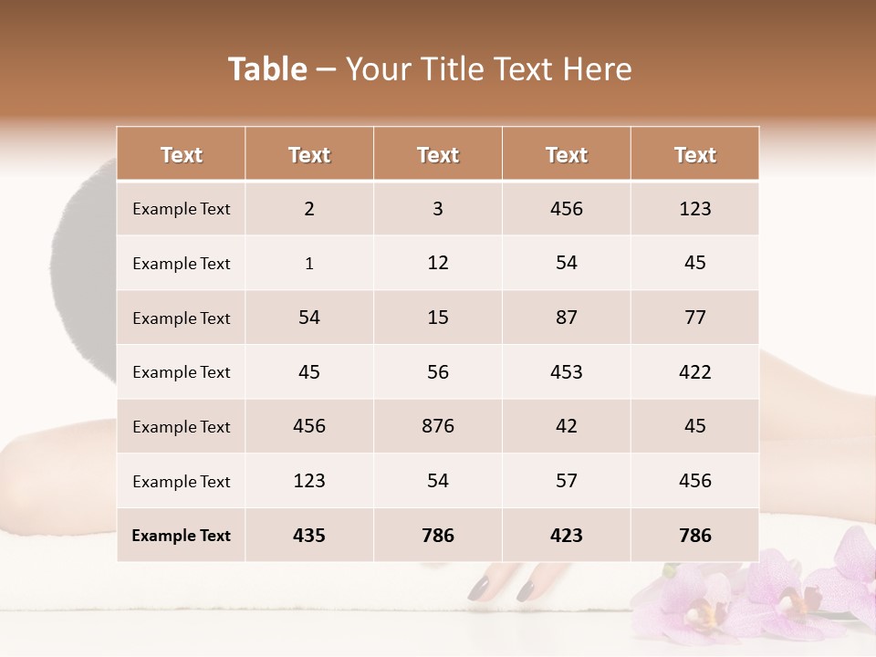 Beautiful Make Up Manicure PowerPoint Template