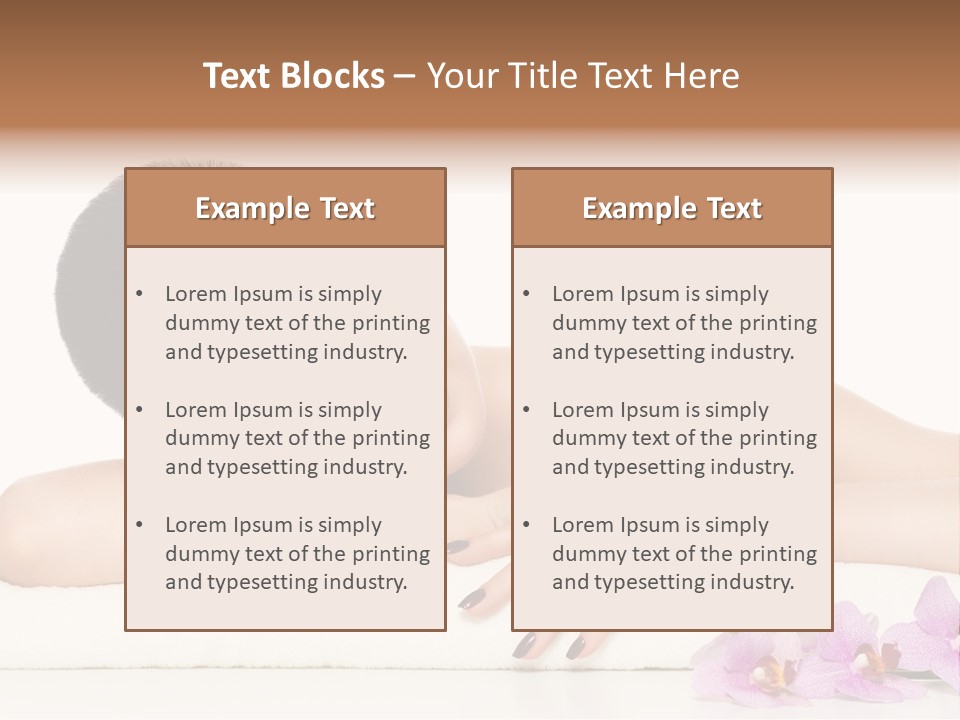 Beautiful Make Up Manicure PowerPoint Template