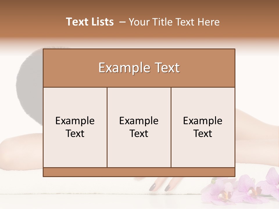 Beautiful Make Up Manicure PowerPoint Template