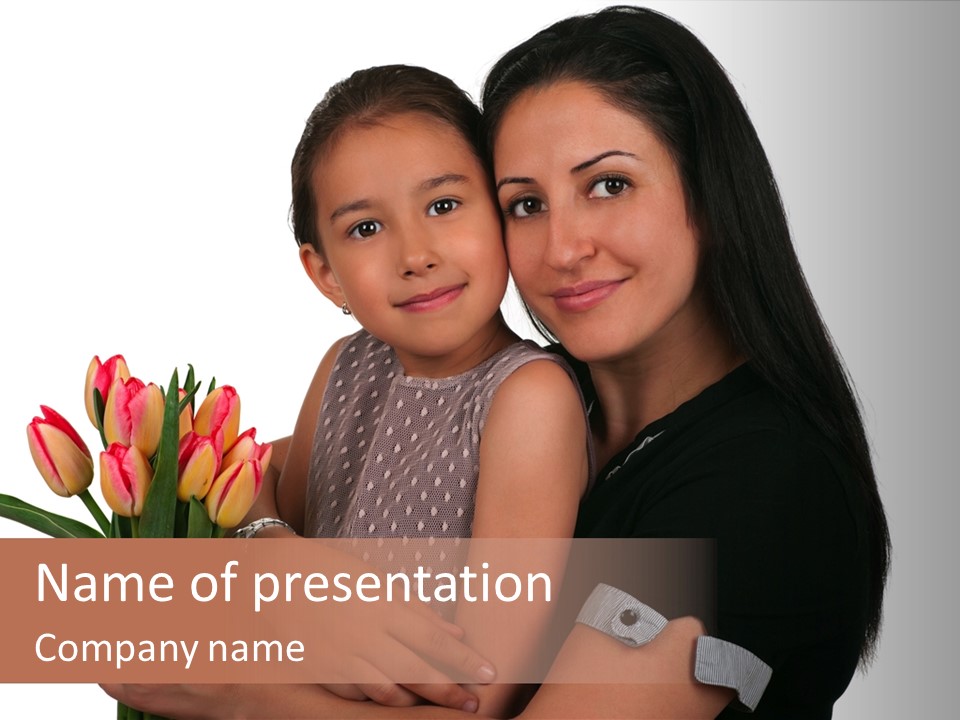 Daughter Cute Kid PowerPoint Template